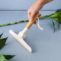 Kit Escova De Limpeza E Rodo De Pia Dobrável Bambu Off White - 6