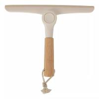 Kit Escova De Limpeza E Rodo De Pia Dobrável Bambu Off White - 9