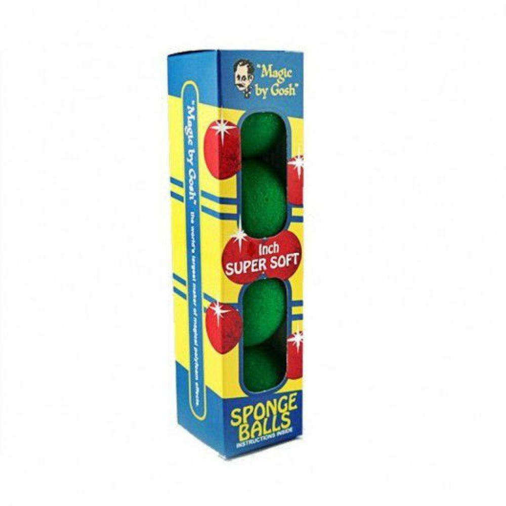 4 Bolas de Espuma Goshman Super Soft 1,5 InchR+ Verde - 2