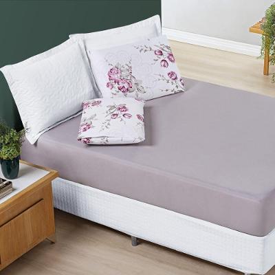 Jogo De Lençol Júlia Padrão 3 Peças Micropercal 200 Fios Floral - Lilac