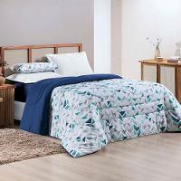 Kit Edredom Grace King 01 Peça 100% Algodão Dupla Face Extra Macio Estampado - Azul Geométrico - 1