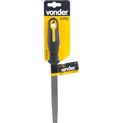 Lima Chata Bastarda 8" Com Cabo Plástico - Vonder