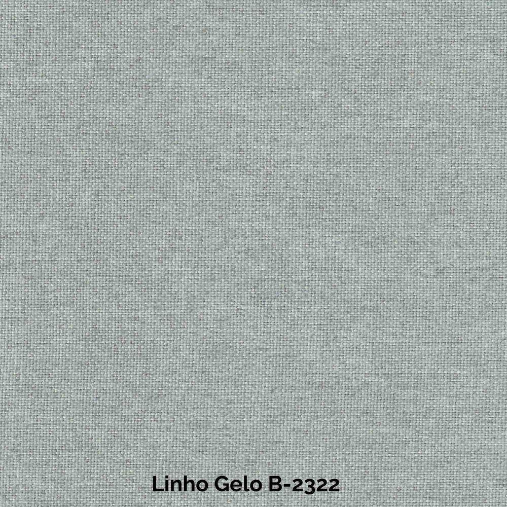 Sofá De Canto Nori Curva Ld 2,61m Em Linho Com Pés De Metal Cor Gelo 2322 - 2