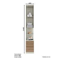 Armário Mesa De Cabeceira Seletto Areia Jequitibá - Henn - 2