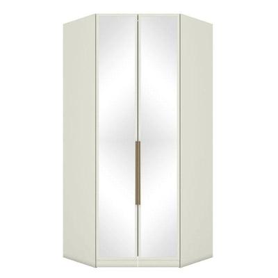 Armário De Canto Closet 2 Portas Com Espelhos Seletto Areia - Henn