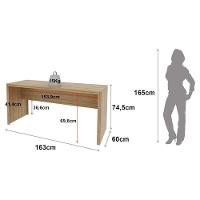 Mesa Para Escritório Me4109 Amêndoa - Tecnomobili - 3