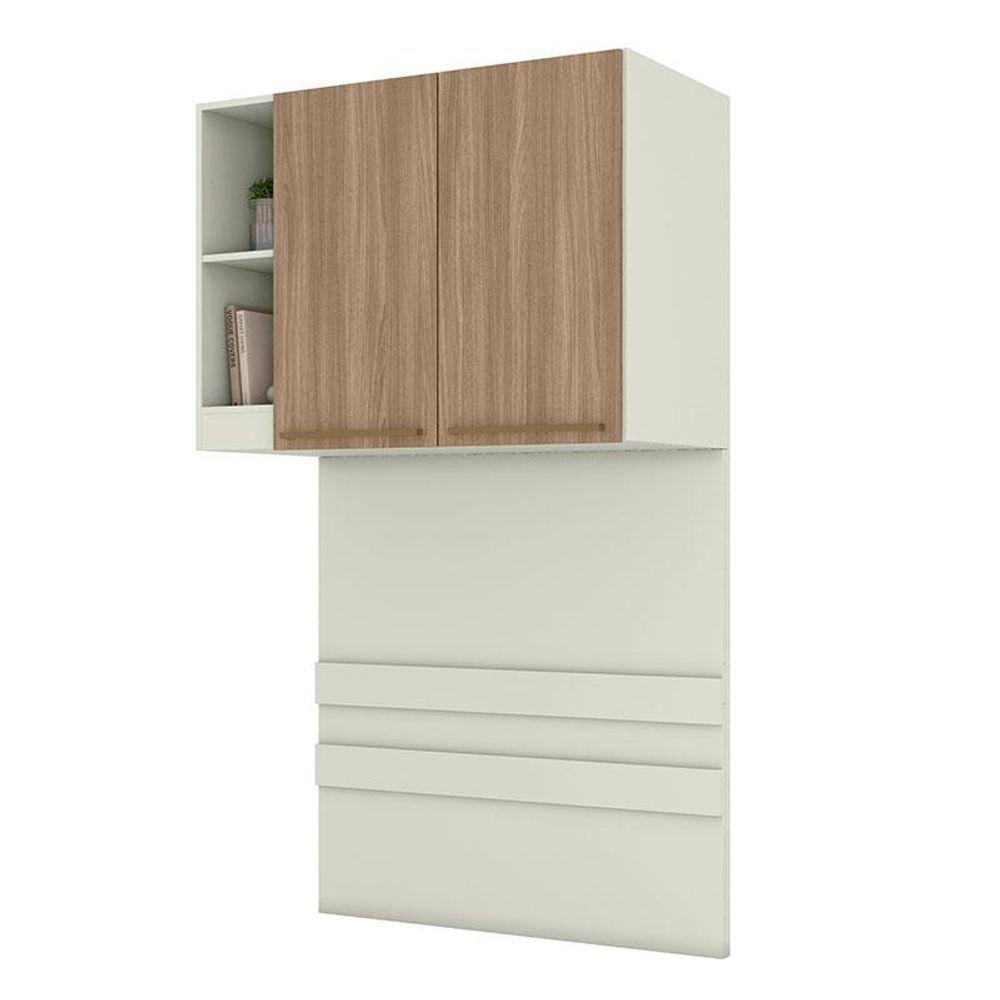 Armário Ponte Solteiro 2 Portas Seletto Areia Jequitibá - Henn - 1