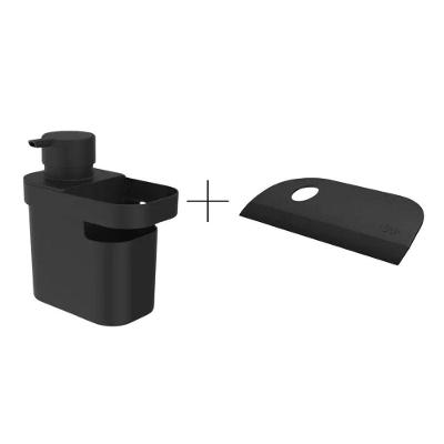 Dispenser Detergente 650ml Com Rodo De Pia Compacto Preto