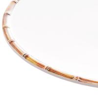 Jogo 6 Pratos Raso 27cm Borda De Bambu Melamina Branco - 3