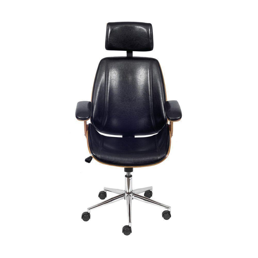 Cadeira Presidente Bergen Baixa - Preta - 4