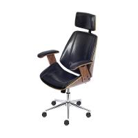 Cadeira Presidente Bergen Baixa - Preta - 1