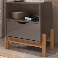 Mesa De Cabeceira 1 Gaveta 004015 Cinza Perola Dcasa Cinza Perola - 8