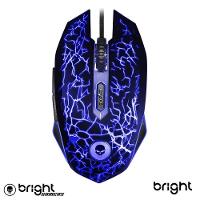 Mouse Gamer Rgb Light Usb 2400 Dpi 6 Botões Com Cabo 1,5 Metros Bright - 4