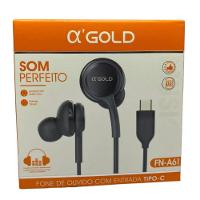 Fone De Ouvido Tipo C Para Celular Com Microfone A Gold Fn-a61 - 4