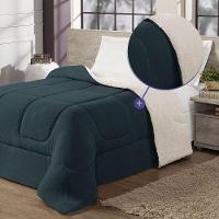 Coberdrom Cobertor King 1 Peça Maya Manta Soft E Sherpa De Carneiro 100% Poliéster Cor:azul - 2