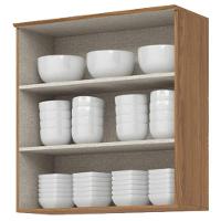 Armário Aéreo 2 Portas Ripado 80 Cm Requinte Nature - Henn - 4