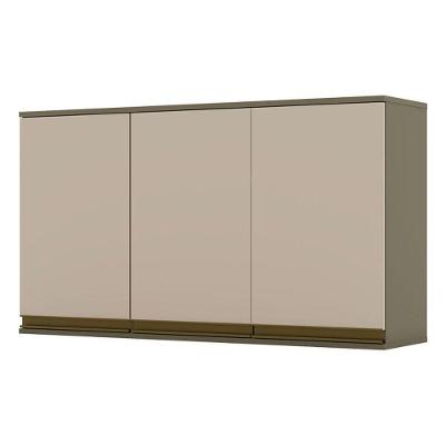 Armário Aéreo évelin 3 Portas 120 Cm Duna Cristal - Henn