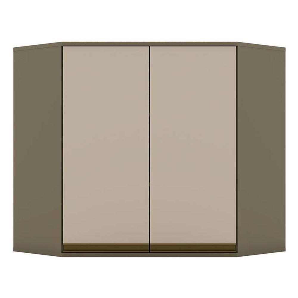 Armário Aéreo Connect Canto Obliquo 2 Portas 83 Cm Duna Cristal - Henn - 1