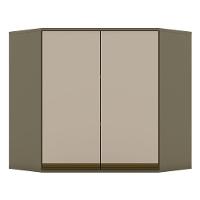 Armário Aéreo Connect Canto Obliquo 2 Portas 83 Cm Duna Cristal - Henn - 1