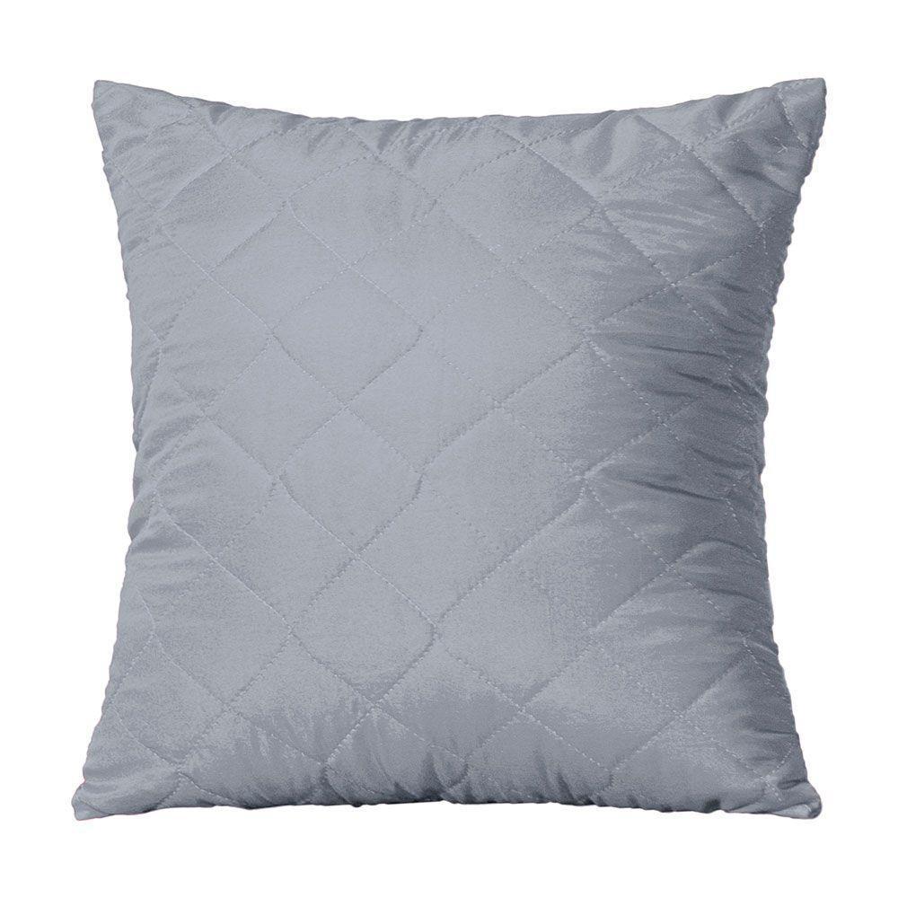 Capa De Almofada 45cm X 45cm 1 Peça Matelada 100% Poliéster Cor:cinza - 1