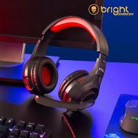 Headset Gamer Bright Com Led Vermelho 0468 Super Bass - 2