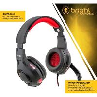 Headset Gamer Bright Com Led Vermelho 0468 Super Bass - 5
