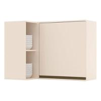 Armário Aéreo Canto Reto 1 Porta évelin Off White - Henn - 1