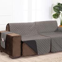 Protetor De Sofá Assento 1,80m Retrátil 100% Poliéster Cor:cinzapreto. - 3