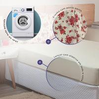 Jogo De Lençol Queen 3 Peças Esmeralda 100% Algodão Percal 150 Fios Cor:vermelho. - 4