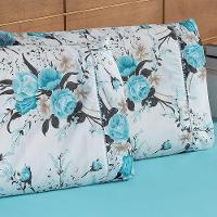 Jogo De Lençol Queen 3 Peças Esmeralda 100% Algodão Percal 150 Fios Cor:verdetiffany.