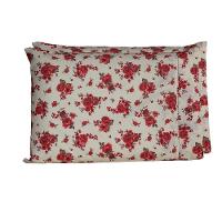 Par De Fronhas 70cm X 50cm 2 Peças Esmeralda 100% Algodão Percal 150 Fios Cor:vermelho - 1