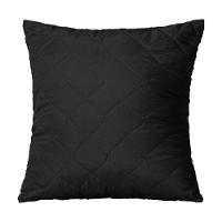 Capa De Almofada 45cm X 45cm 1 Peça Matelada 100% Poliéster Cor:preto - 1