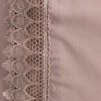 Jogo De Lençol Rubi Casal 3 Pçs 100% Algodão 200 Fios Ponto Palito Bordado - Avelã - 2