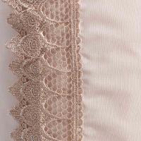 Jogo De Lençol Rubi King 4 Pçs 100% Algodão 200 Fios Ponto Palito Bordado - Palha - 2