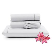 Jogo De Lençol Primor Solteiro 3 Peças Percal 400 Fios Ponto Palito - Branco - 1