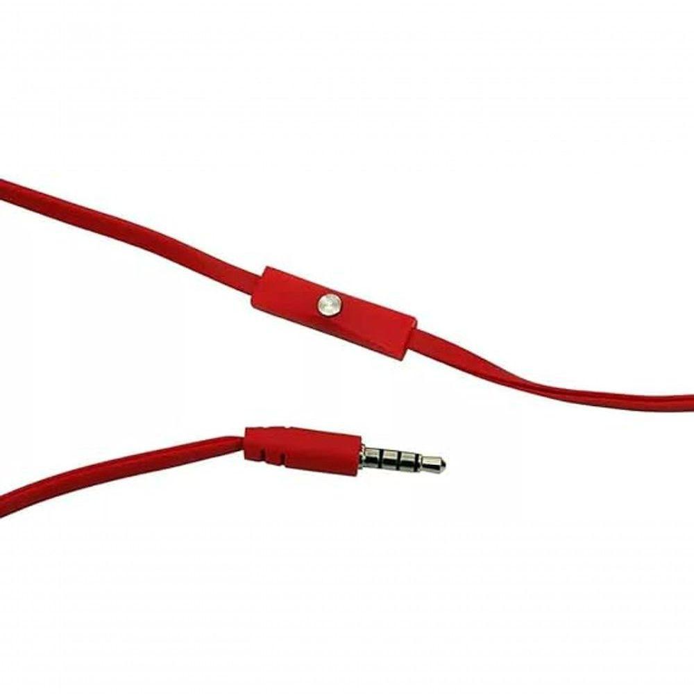 Fone Headphone Teen Vermelho Com Microfone Hp303 Oex - 4