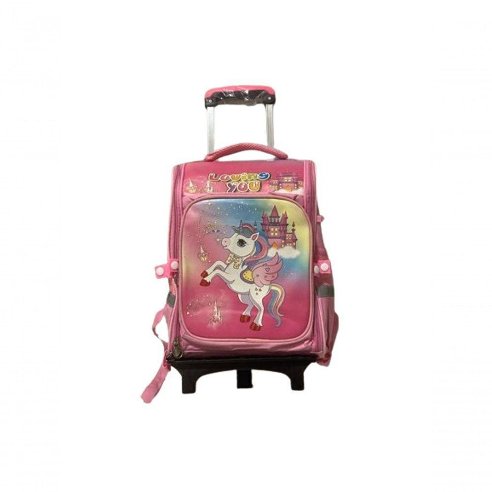 Kit Mochila Escolar Infantil Com Rodinhas Unicórnio Mais Lancheira E Estojo - 9