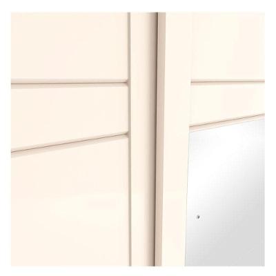 Guarda Roupa Casal Verg 2 Portas de Correr 3 Gavetas Nature Off White