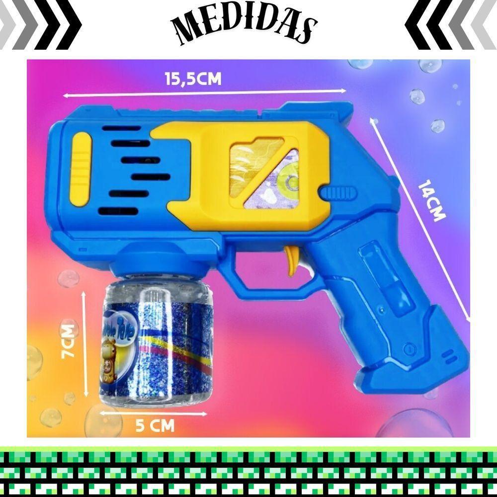 Lança Bolhas De Sabão água Brinquedo 50ml Brinquedo De Bolha Bolinhas Automático Azul - 7