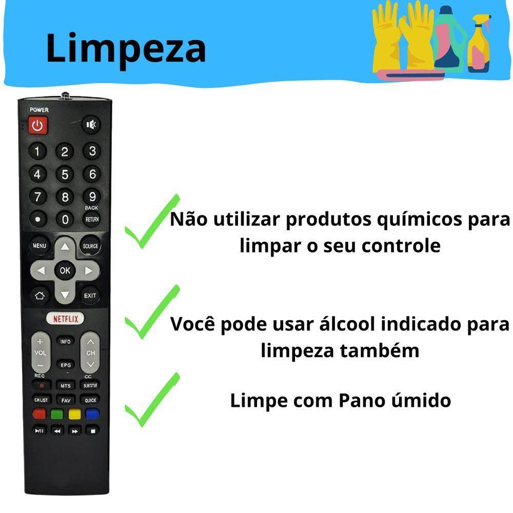 Controle Remoto Tv Philco Lcd-smart Preto Le-7054 - 2