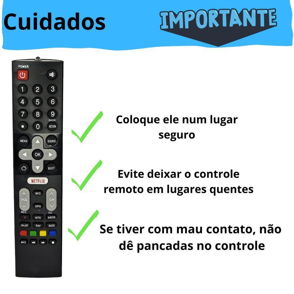Controle Remoto Tv Philco Lcd-smart Preto Le-7054 - 3