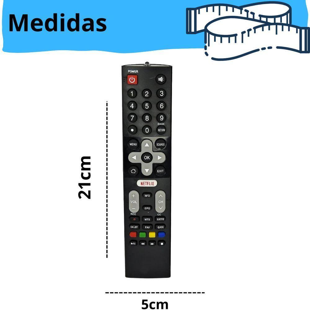 Controle Remoto Tv Philco Lcd-smart Preto Le-7054 - 4