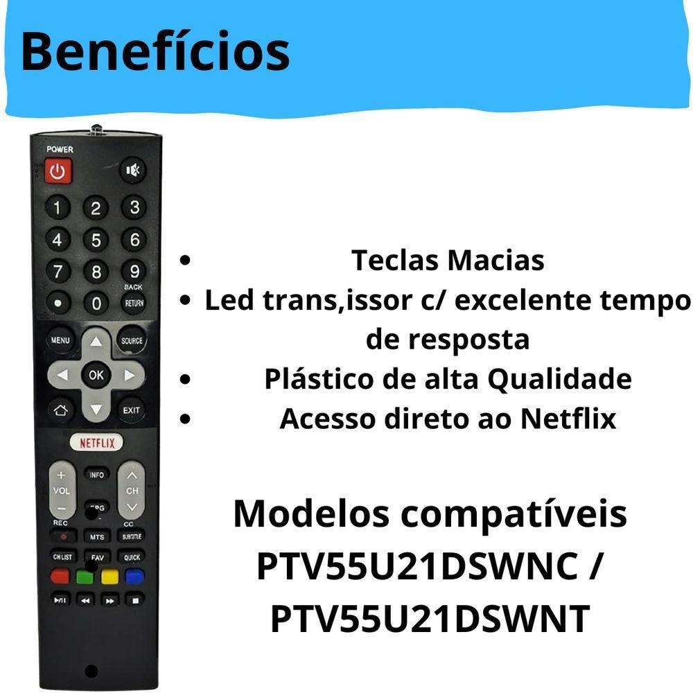 Controle Remoto Tv Philco Lcd-smart Preto Le-7054 - 5