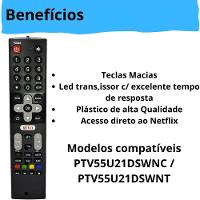 Controle Remoto Tv Philco Lcd-smart Preto Le-7054 - 5