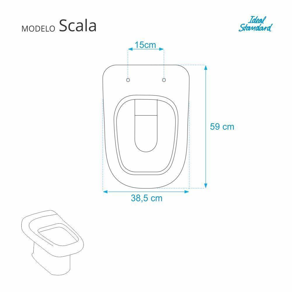 Assento Sanitário Scala Neve para Vaso Ideal Standard - 2
