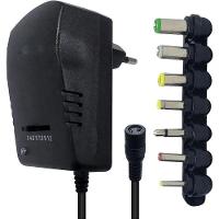 Fonte Universal Bivolt Regulável 3v 4.5v 6v 7.5v 9v 12v 3a 30w 6 Plugs It-blue Le-2561 - 5