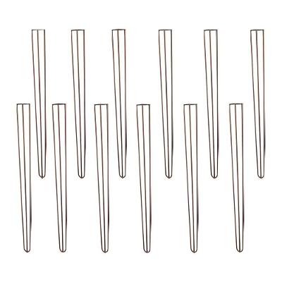 Kit 12 Pés De Metal 90 Cm Hairpin Legs Aparador E Mesa De Canto Bronze G41