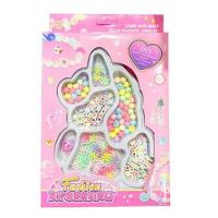 Kit Miçangas Infantil 119 Peças De Montar Pulseiras Colar Bolinhas - 1
