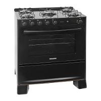 Fogão Suggar Cook Glass 5 Queimadores Preto FGVCG510PT Bivolt Preto - 1