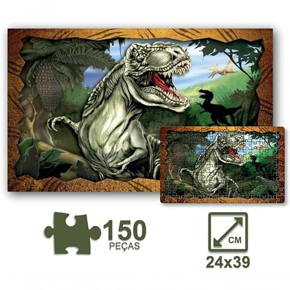 Quebra Cabeça Tiranossauro Rex 150 Peças - 3
